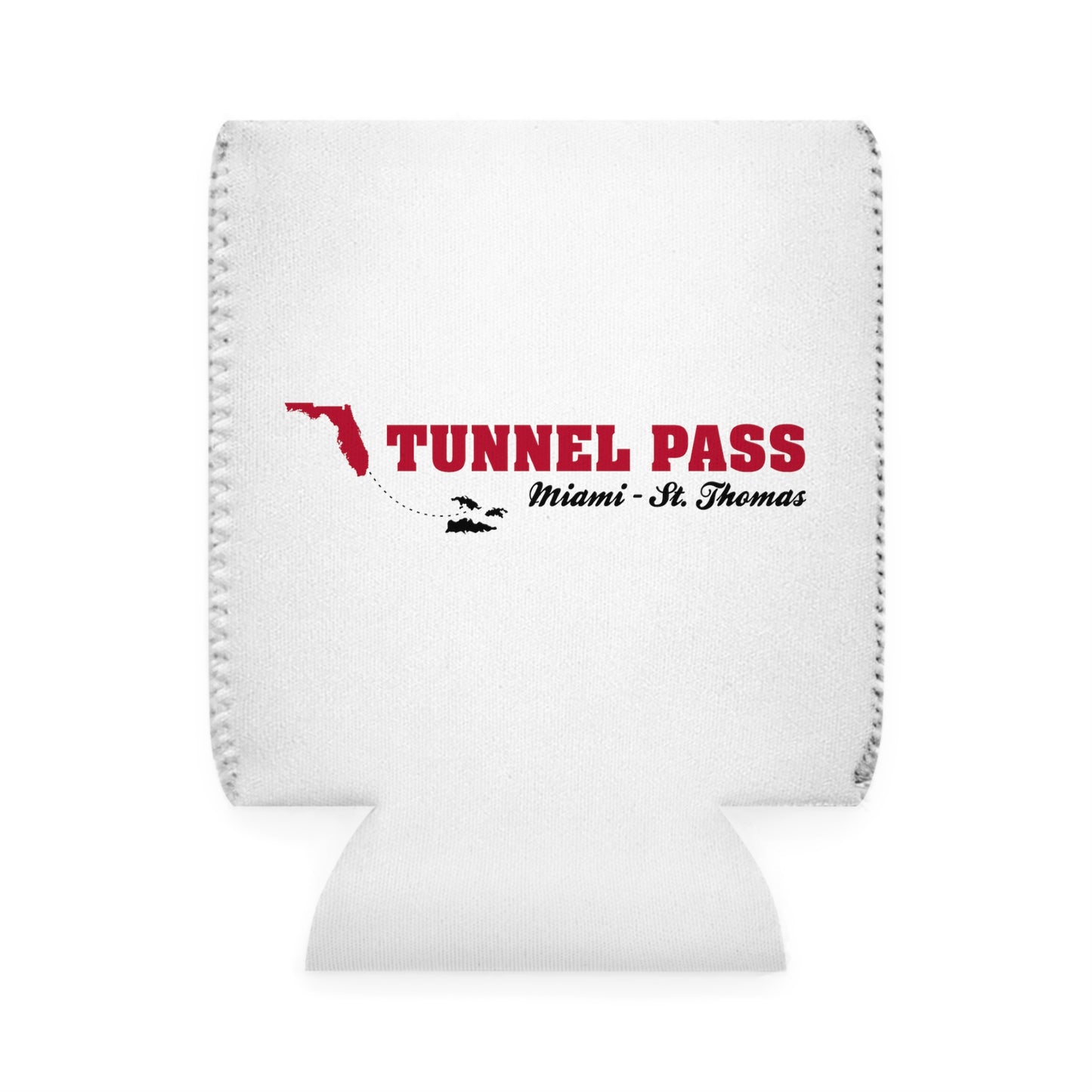 Tunnel Pass Can Cooler Sleeve - Red and Black