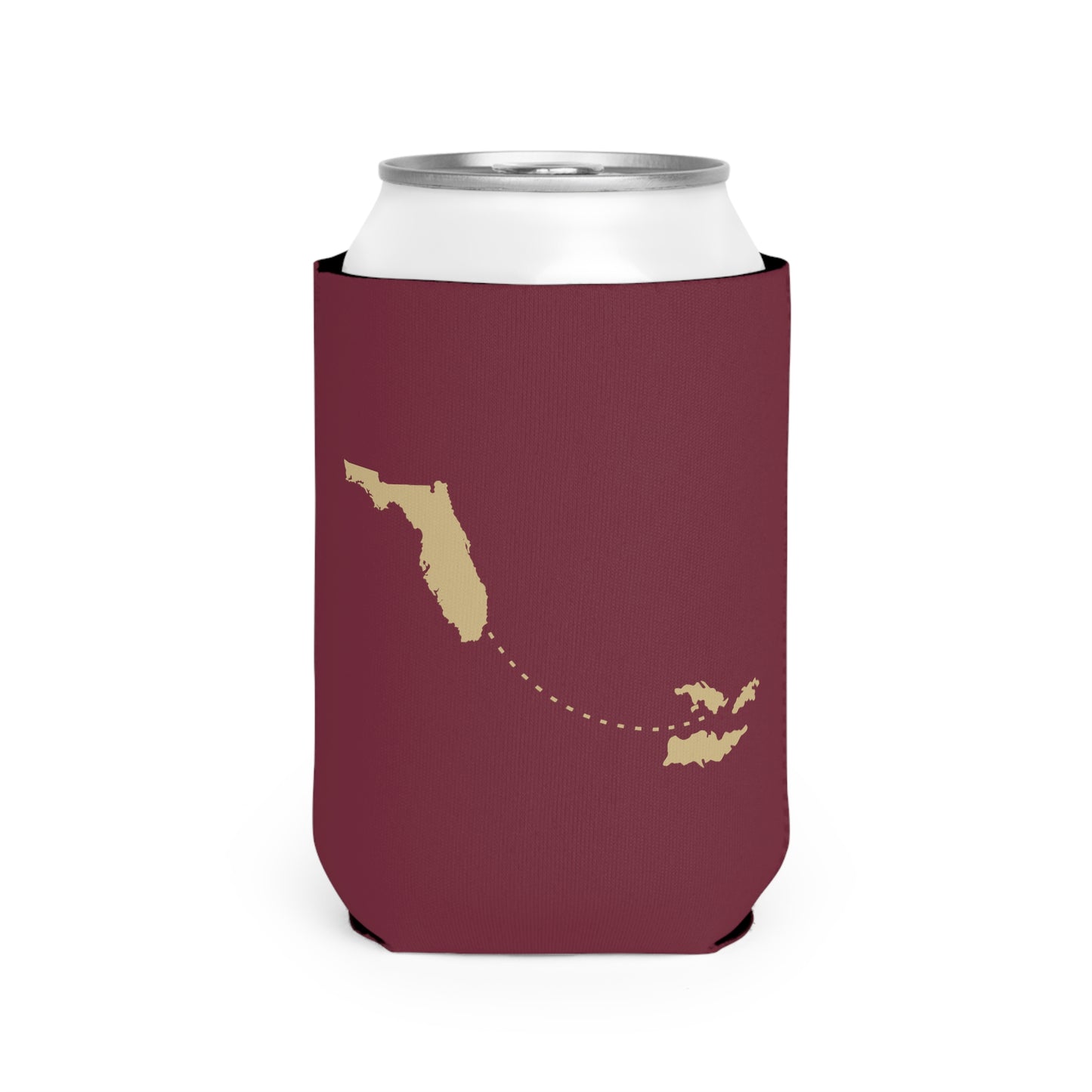 Tunnel Pass Can Cooler Sleeve - Garnet and Gold