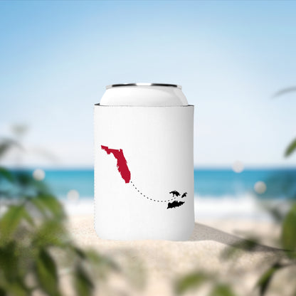 Tunnel Pass Can Cooler Sleeve - Red and Black