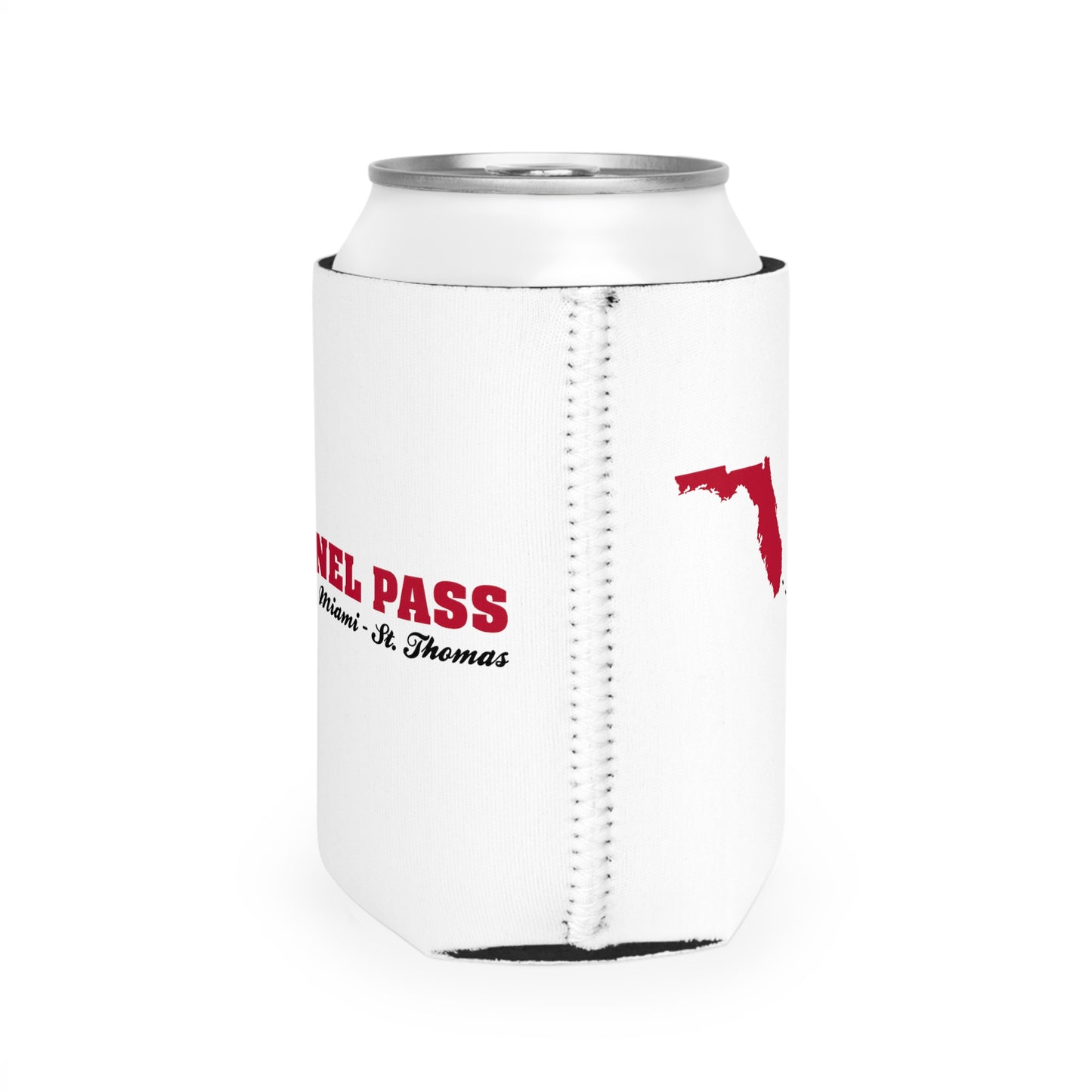 Tunnel Pass Can Cooler Sleeve - Red and Black