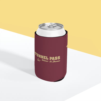 Tunnel Pass Can Cooler Sleeve - Garnet and Gold