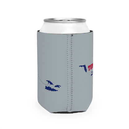 Tunnel Pass Can Cooler Sleeve - Dark Blue, Red, and Light Grey