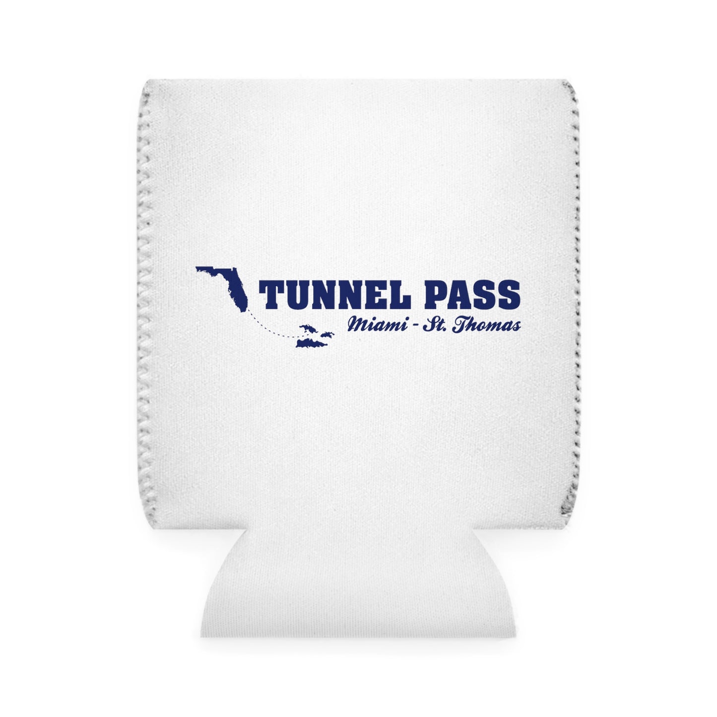 Tunnel Pass Can Cooler Sleeve - VI Blue and VI Flag