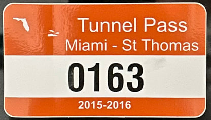 2015-2016 Tunnel Pass Miami - St. Thomas (Orange)